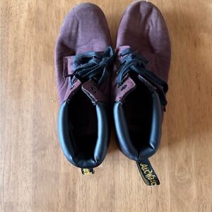 Dr. Martens Burgundy Sneakers with Black Laces